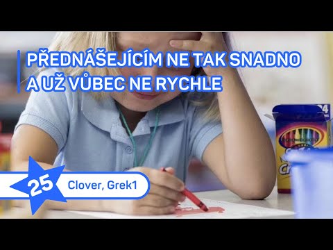 Přednášejícím ne tak snadno a už vůbec ne rychle