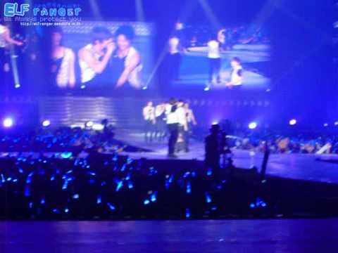 Fan cam 091128 Super Show 2 SiWon Hankyung kiss in Miracle