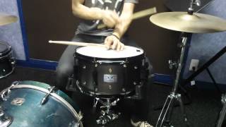 Video thumbnail for PORK PIE / Little Squealer Vented Snare 13x7 Black w;SET by drum shop Apollo