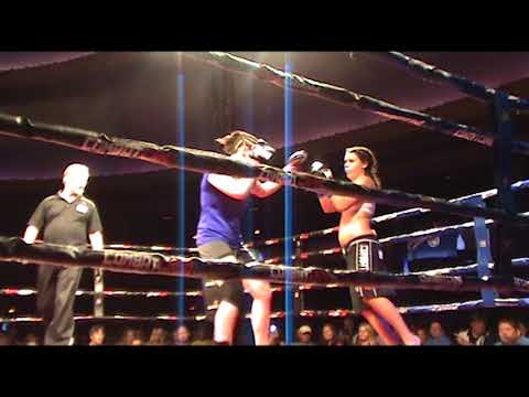 Female Kickboxing Match in Wisconsin