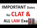 Important and Last Dates for CLAT 2019 | All Law Entrance Exams | SLAT 2019 | AILET 2019 | LSAT 2019