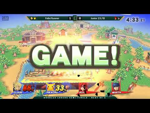 Chronicles: Back to Bracket Doubles Losers Semis - Felix/Gunner (Blue) vs Junior Z/LFB (Red)