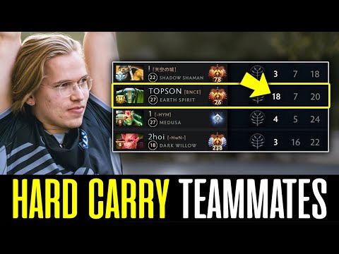 Topson CARRYING his team with his EARTH SPIRIT - SATISFYING! DOTA 2