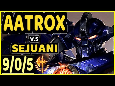 HARU (AATROX) vs SEJUANI - 9/0/5 KDA JUNGLE CHALLENGER GAMEPLAY - KR