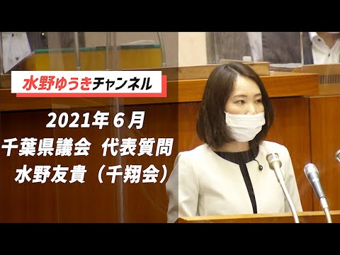国際関係学科 2021年6月定例千葉県議会　水野ゆうき　代表質問