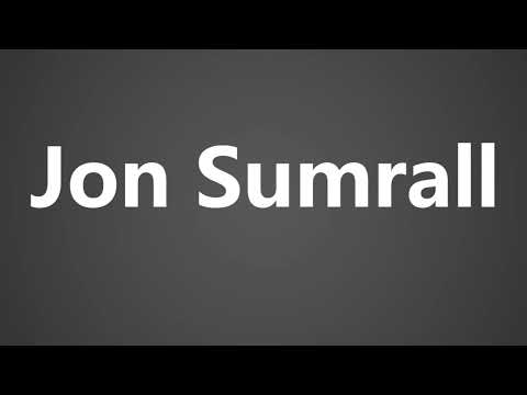 How to Pronounce Jon Sumrall