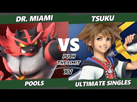 Push the Limit 15 - Dr. Miami (Incineroar) Vs. Tsuku (Snake, Sora) SSBU Ultimate Tournament