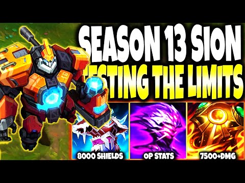 Testing the Limits of Jak'Sho Sion Full Scaling Immortal Build 🔥 LoL Top Sion Preseason s13 Gameplay