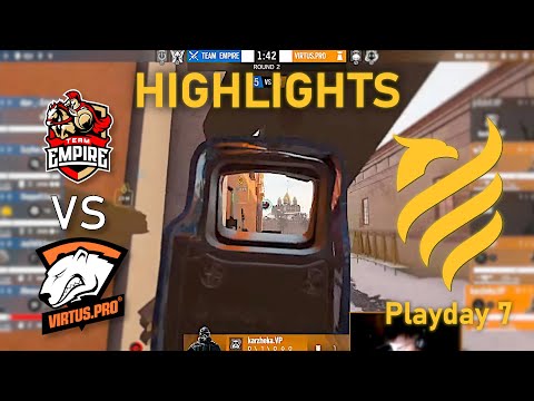 CIS DERBY! Empire vs Virtus Pro - HIGHLIGHTS - Playday 7 - EUL 2021 Stage 3 - R6 Esport