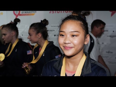 Sunisa Lee (USA) Interview - 2019 Worlds Stuttgart - Team Final