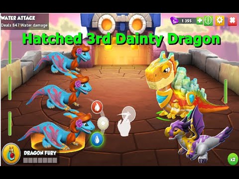 Hatched 3rd Dainty Dragon-Dragon Mania legends | Hatched Spotty dragon | DML