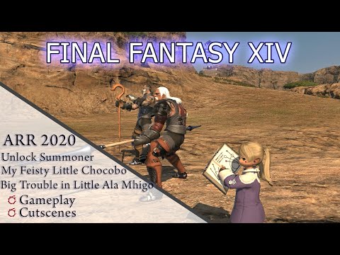 FFXIV A Realm Reborn: Unlock Summoner | Chocobo | Little Ala Mhigo (2020 Gameplay and Cutscenes)