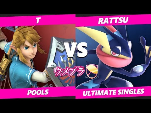 Umebura SP5 SSBU - GEKI | T (Link) Vs. Rattsu (Greninja) Smash Ultimate Tournament Pools