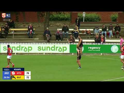 Rd 6 SANFL Snapshot - Glenelg's Lachie Hosie nails a set shot from the boundary