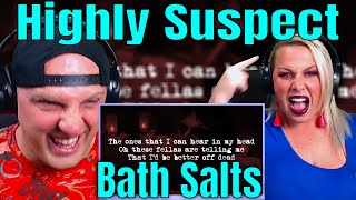 Reaction To Highly Suspect - Bath Salts w/lyrics | THE WOLF HUNTERZ REACTIONS