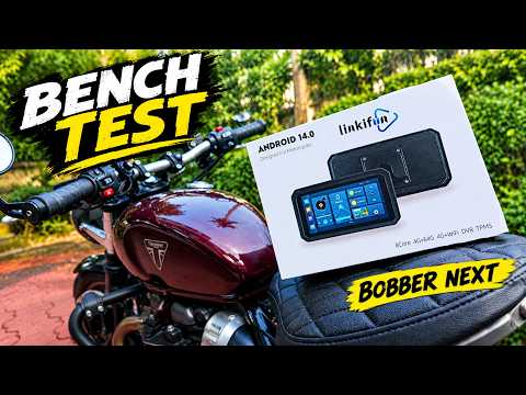 Linkifun MT23 full Android motorcycle screen bench test — ModsAndRides