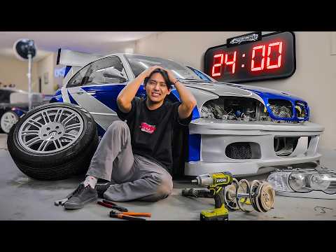 We built the NEED FOR SPEED BMW E46 in 24 hours.