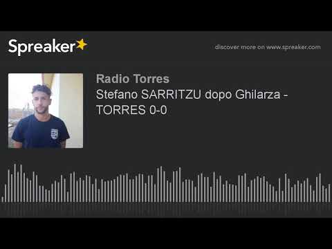 Stefano SARRITZU dopo Ghilarza - TORRES 0-0