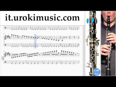 Corso di Clarinetto Sia - Cheap Thrills Tablature Tab Parte#1 um-i276