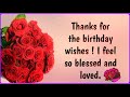 Best Thank You Reply For Birthday Wishes L Short L Whataap Status L