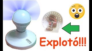 Reparación Lampara LED capacitor dañado! No enciende!