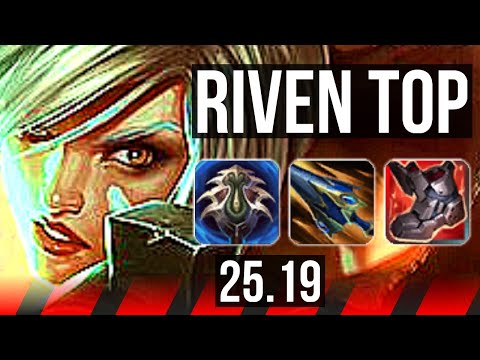 RIVEN vs RENGAR (TOP) | 9/0/9, Legendary | KR Master | 25.19