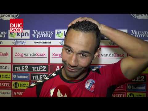 Sean Klaiber na afloop van FC Utrecht - Excelsior