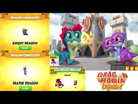 Attack the Tower + Got it Skater Dragon + Knight Dragon gameplay , Dragon Mania Legends -part 568
