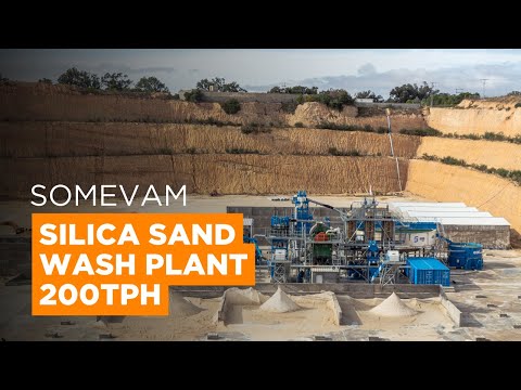 200tph Silica Sand Wash Plant for Glass Sands in Tunisia - CDE Projects