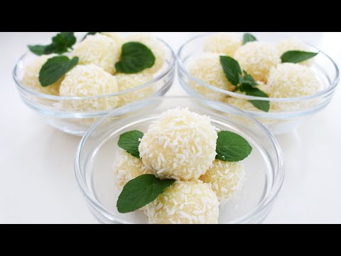 Raffaello Selber Machen ! Schnelles Dessert Rezept - Homemade Raffaello Bonbons Recipe !