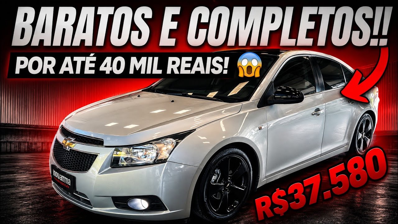 Esses carros CUSTAM MENOS de 40 MIL e são muito MELHORES que muitos 0KM! Mas ninguém dá valor
