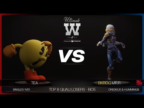 UW4 Single Loosers TOP 8 Qualifier - Tea (Pac-Man,Kazuya) Vs. BKROG | Mr.R (Sheik)