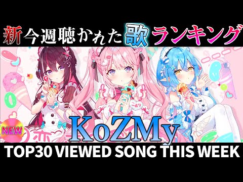 【KoZMy】ホロライブ歌ってみた週間ランキング  viewed cover song  week 2025/8/1~8/8【1年期間/1year 】【hololive】