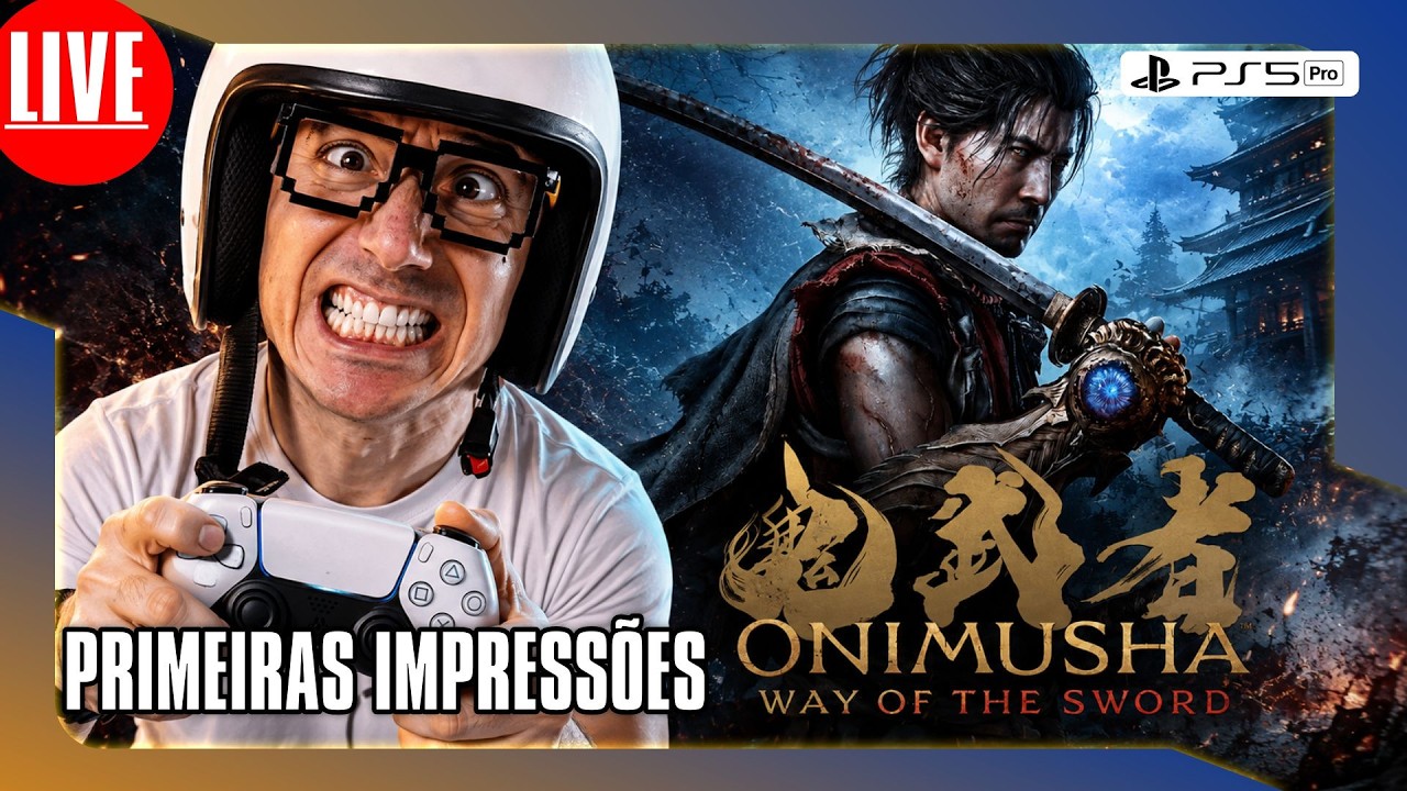 🎮🚨 AO VIVO - 18H - PRIMEIRAS IMPRESSÕES Onimusha: Way of the Sword no PS5 PRO #onimushawayofthesword