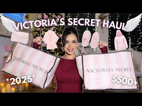 HUGE VICTORIA'S SECRET HAUL 🎀🪽 *2025* (All pink EVERYTHING!)