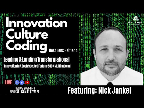 LIVE - Innovation Culture Coding featuring Nick Jankel