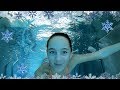 Carla Underwater Swimming In A Winter Resort