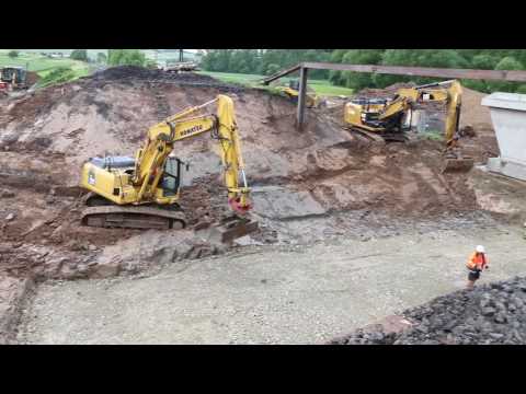 500 Tonnen schwere Brücke von 1848 bei Hofgeismar verschoben