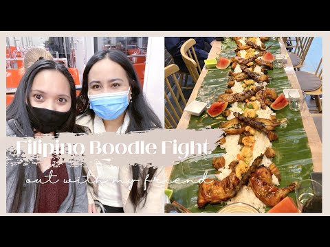 DAY IN THE LIFE | Shopping Party Decors , Filipino Boodle Fight Lunch At Kainan Restaurant