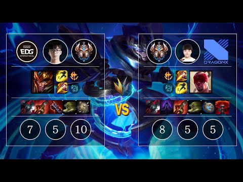 EDG JunJia Jarvan IV vs DRX Keria Lee Sin Jungle - KR Patch 10.12