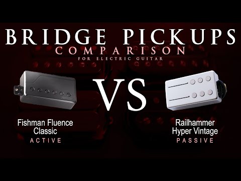 Fishman FLUENCE CLASSIC vs Railhammer HYPER VINTAGE - Bridge Guitar Pickup Comparison Tone Demo