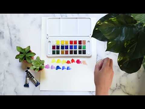 Our Aquafine Watercolour colours - vibrant and free-flowing