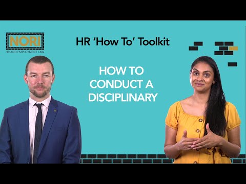 HR Support | HR How To Conduct A Disciplinary