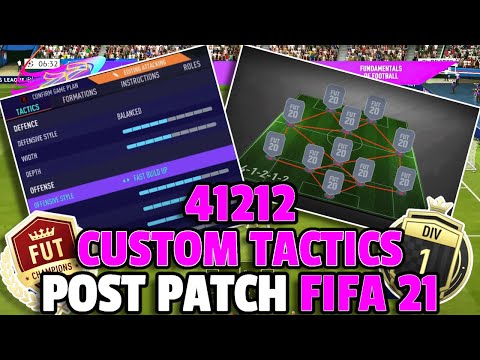 FIFA 21 MOST *META* 41212 CUSTOM TACTICS & PLAYER INSTRUCTIONS POST PATCH! | FIFA 21 ULTIMATE TEAM