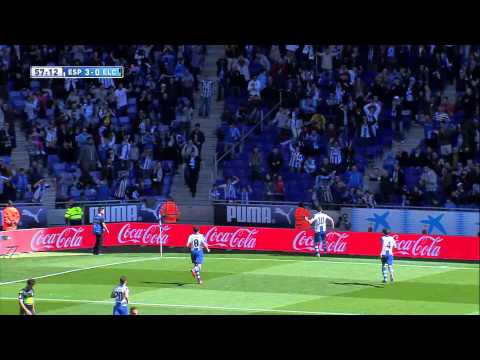 Gol de Pizzi (3-0) en el RCD Espanyol - Elche CF - HD