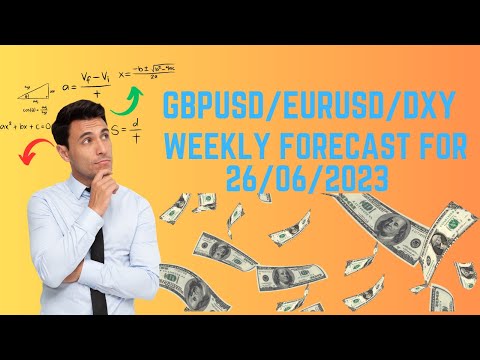 WEEKLY FORECAST FOR GBPUSD/ EURUSD/ DXY FOR 26/06/2023!! SMART MONEY CONCEPTS!!