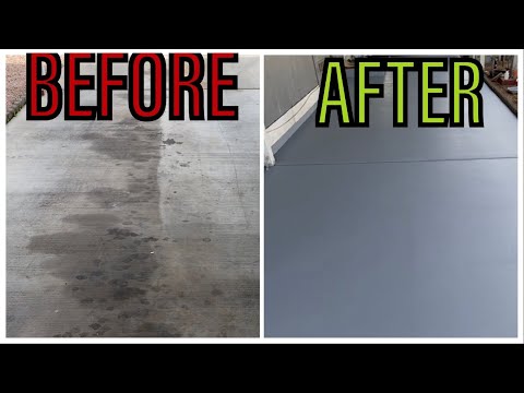Painting And Sealing A Concrete Driveway Floor - Easy Step By Step