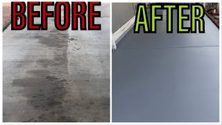 Painting And Sealing A Concrete Driveway Floor - Easy Step By Step