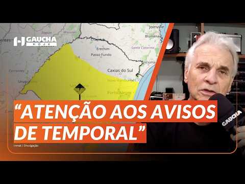 RS tem ALERTA DO INMET PARA TEMPESTADE: confira a previsão do tempo | Gaúcha Hoje