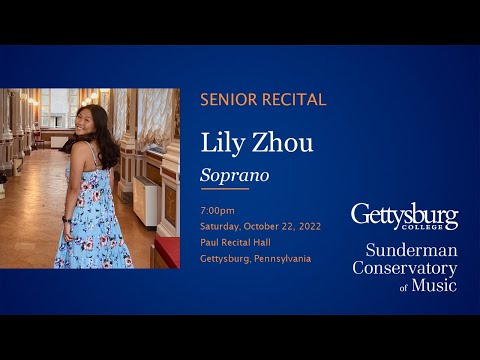 Student Recital: Lily Zhou, soprano